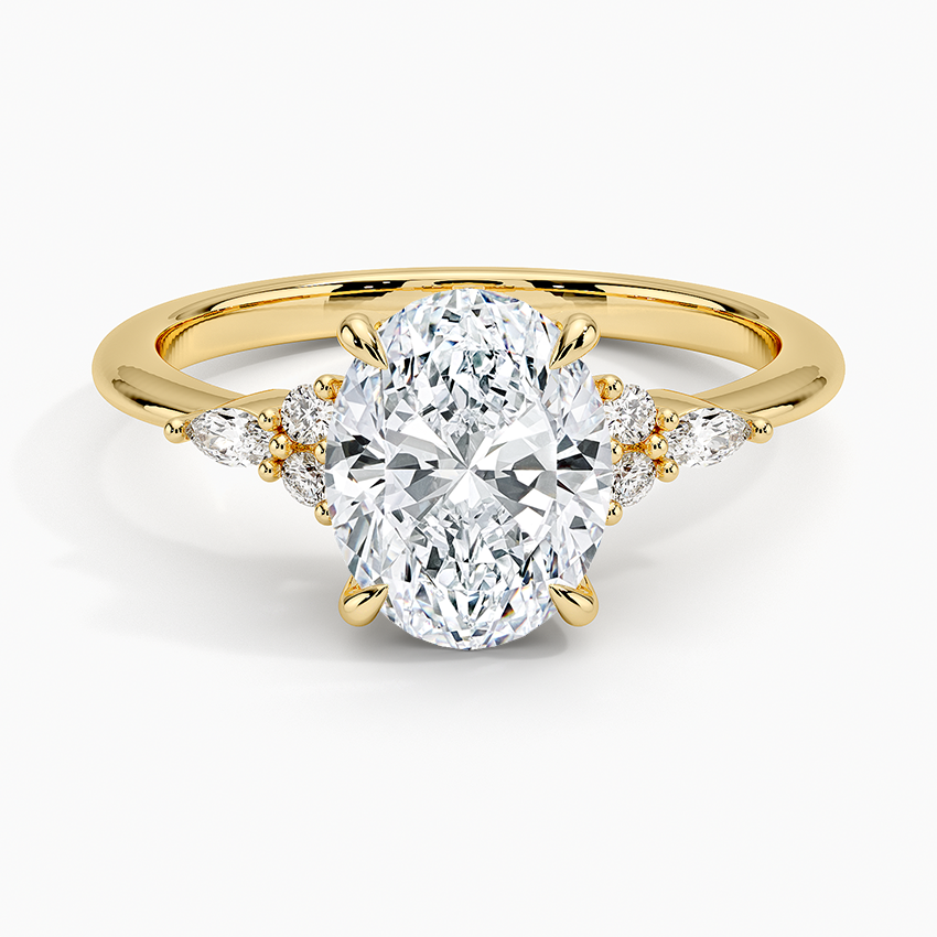 Nadia Diamond Ring in 18K Yellow Gold